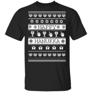 Happy Hanukkah Ugly Christmas Sweater Happy Hanukkah Ugly Christmas Sweater