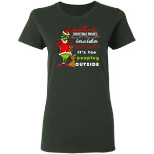 Hallmark Christmas Movies Inside Because It's too Peopley Outside Sweatshirt, Grinch Christmas Sweatshirt