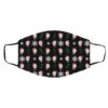 Staffordshire Dog Pattern Christmas Face Mask