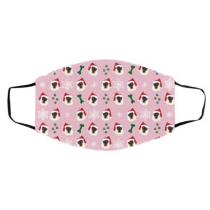 Doberman Dog Pattern Christmas Face Mask