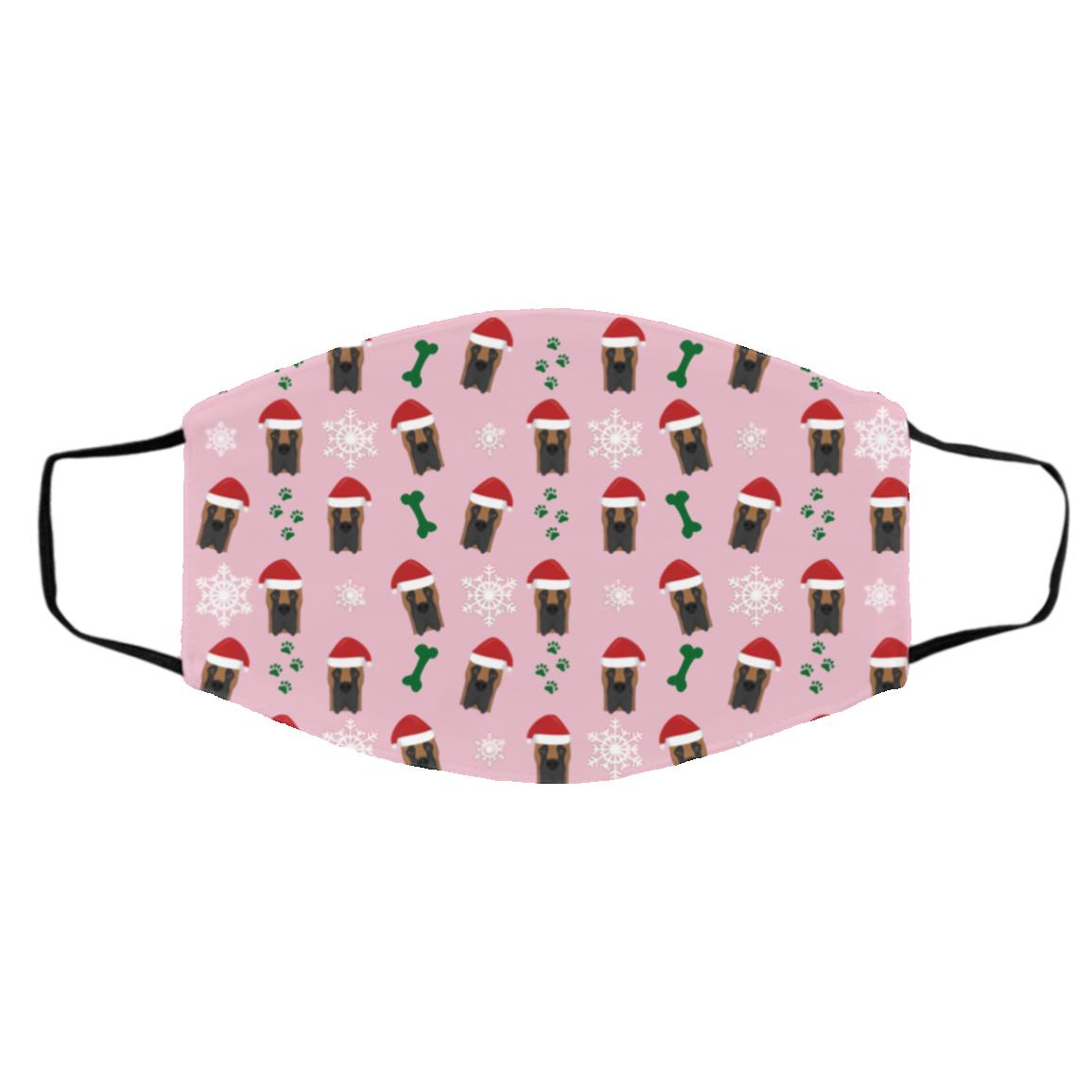 Great Dane Dog Pattern Christmas Face Mask