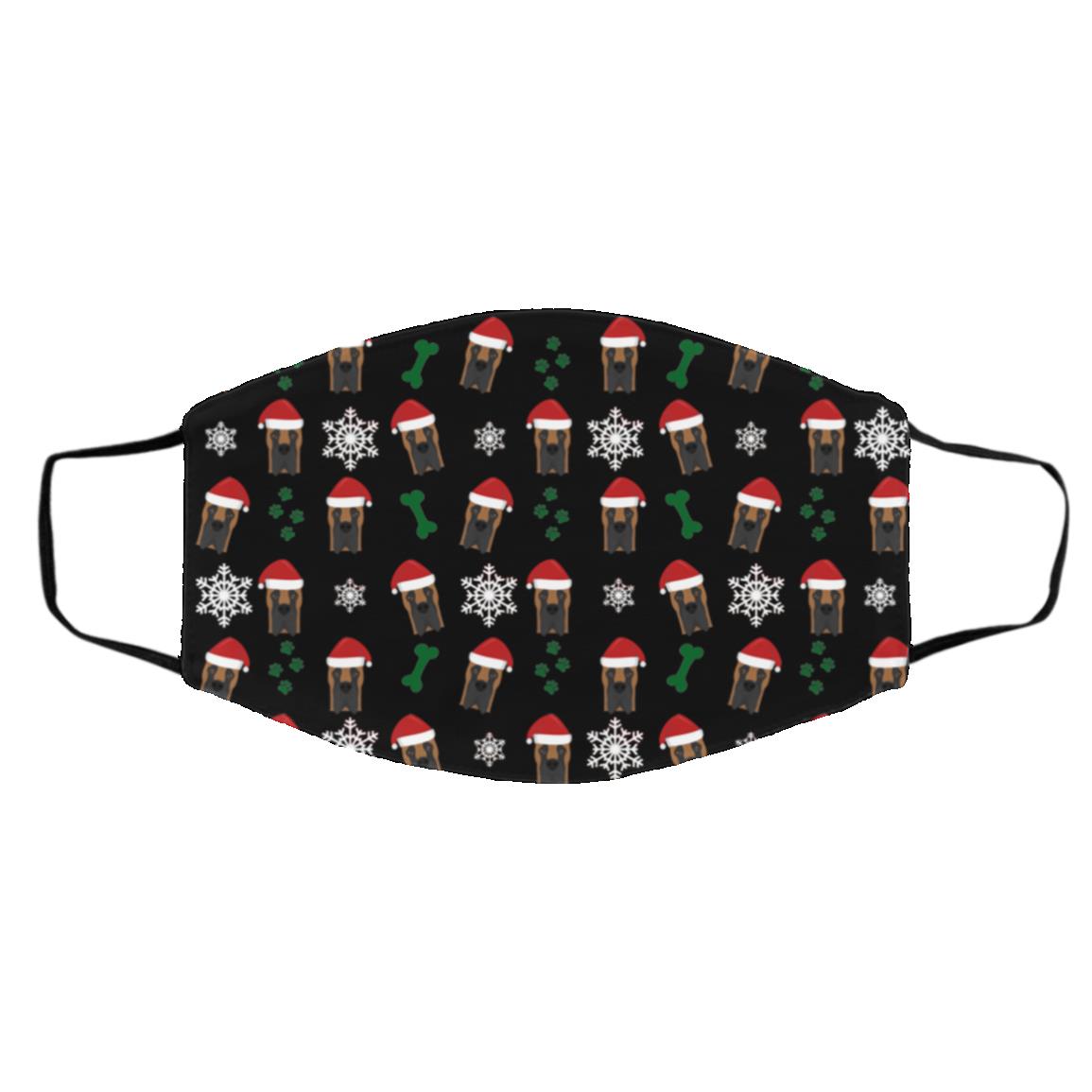 Great Dane Dog Pattern Christmas Face Mask