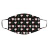 Pomeranian Dog Pattern Christmas Face Mask