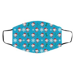 Dalmatian Dog Pattern Christmas Face Mask