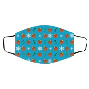 Chow Chow Dog Pattern Christmas Face Mask