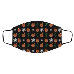 Chow Chow Dog Pattern Christmas Face Mask
