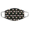 Bull Terrier Dog Pattern Christmas Face Mask