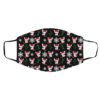 English Bulldog Pattern Christmas Face Mask