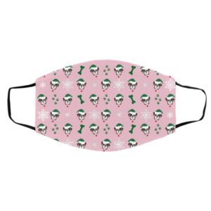 Boxer Dog Pattern Christmas Face Mask