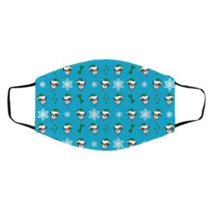 Boxer Dog Pattern Christmas Face Mask