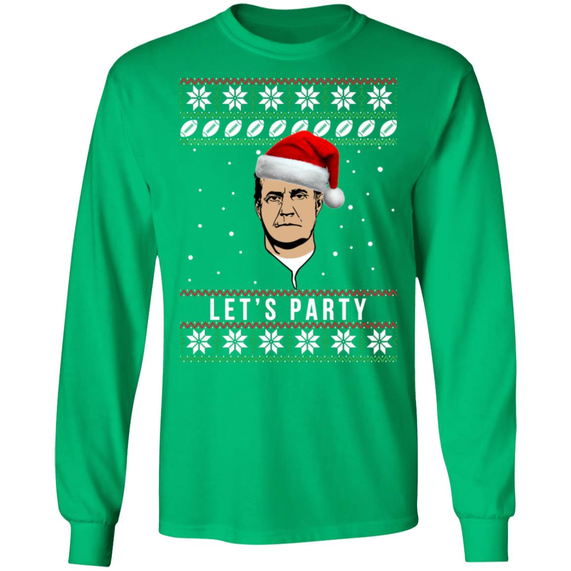 Belichick Lets Party Ugly Christmas Sweater Belichick Lets Party Ugly Christmas Sweater