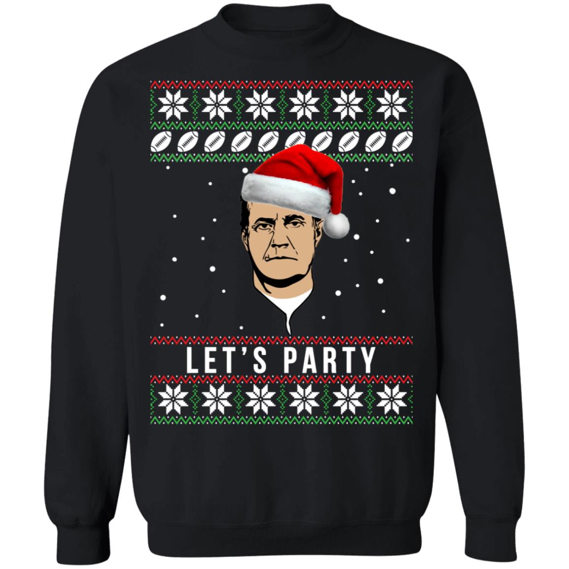 Belichick Lets Party Ugly Christmas Sweater Belichick Lets Party Ugly Christmas Sweater