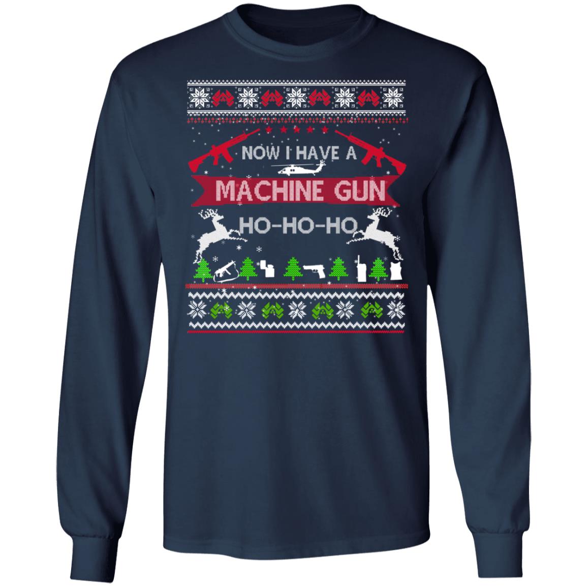 Die Hard Ugly Christmas Sweater Now I Have A Machine Gun Die Hard Ugly Christmas Sweater Now I Have A Machine Gun