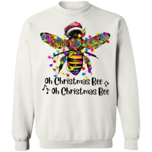 Bee Santa Oh Christmas Bee Oh Christmas Bee Light Shirt