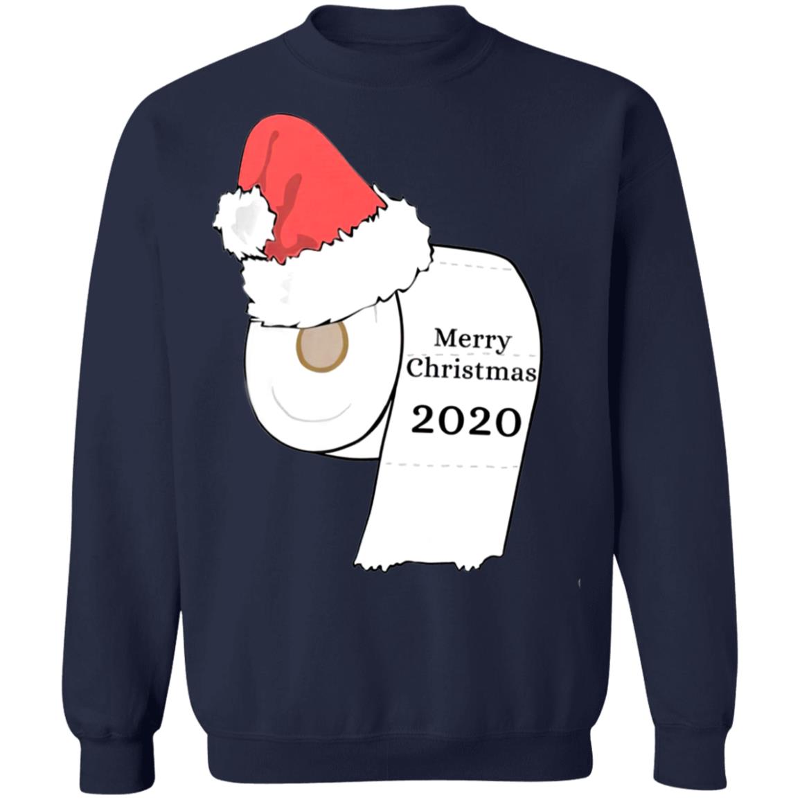 Santa Hat Toilet Paper Merry Christmas 2020 Sweatshirt Santa Hat Toilet Paper Merry Christmas 2020 Sweatshirt