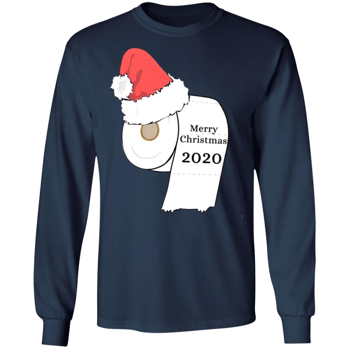 Santa Hat Toilet Paper Merry Christmas 2020 Sweatshirt Santa Hat Toilet Paper Merry Christmas 2020 Sweatshirt
