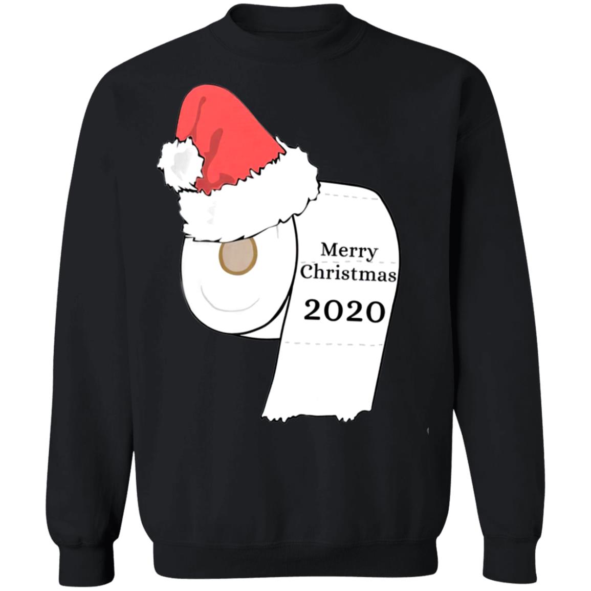 Santa Hat Toilet Paper Merry Christmas 2020 Sweatshirt Santa Hat Toilet Paper Merry Christmas 2020 Sweatshirt
