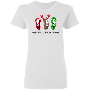 Ballet Shoes Santa Merry Christmas Shirt