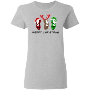 Ballet Shoes Santa Merry Christmas Shirt