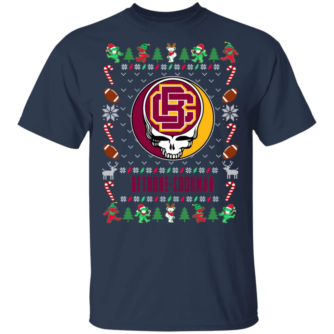 Bethune Cookman Wildcats Gratefull Dead Ugly Christmas Sweater Bethune Cookman Wildcats Gratefull Dead Ugly Christmas Sweater