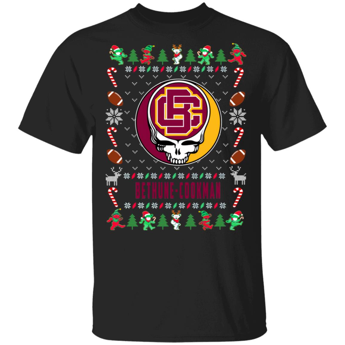Bethune Cookman Wildcats Gratefull Dead Ugly Christmas Sweater Bethune Cookman Wildcats Gratefull Dead Ugly Christmas Sweater