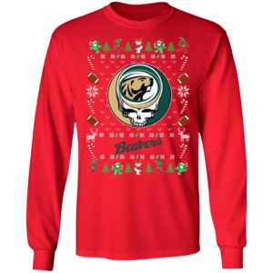 Bemidji State Beavers Gratefull Dead Ugly Christmas Sweater