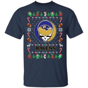 Baltimore Ravens Gratefull Dead Ugly Christmas Sweater
