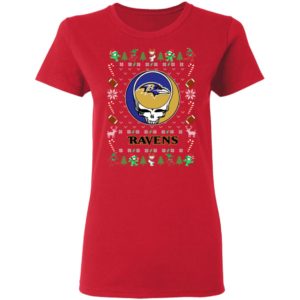 Baltimore Ravens Gratefull Dead Ugly Christmas Sweater