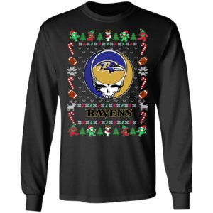 Baltimore Ravens Gratefull Dead Ugly Christmas Sweater