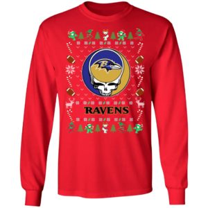 Baltimore Ravens Gratefull Dead Ugly Christmas Sweater