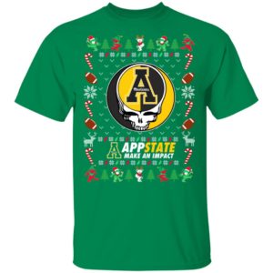 Appalachian State Mountaineers Gratefull Dead Ugly Christmas Sweater