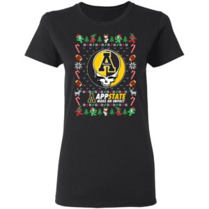 Appalachian State Mountaineers Gratefull Dead Ugly Christmas Sweater