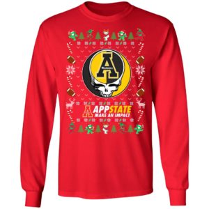 Appalachian State Mountaineers Gratefull Dead Ugly Christmas Sweater