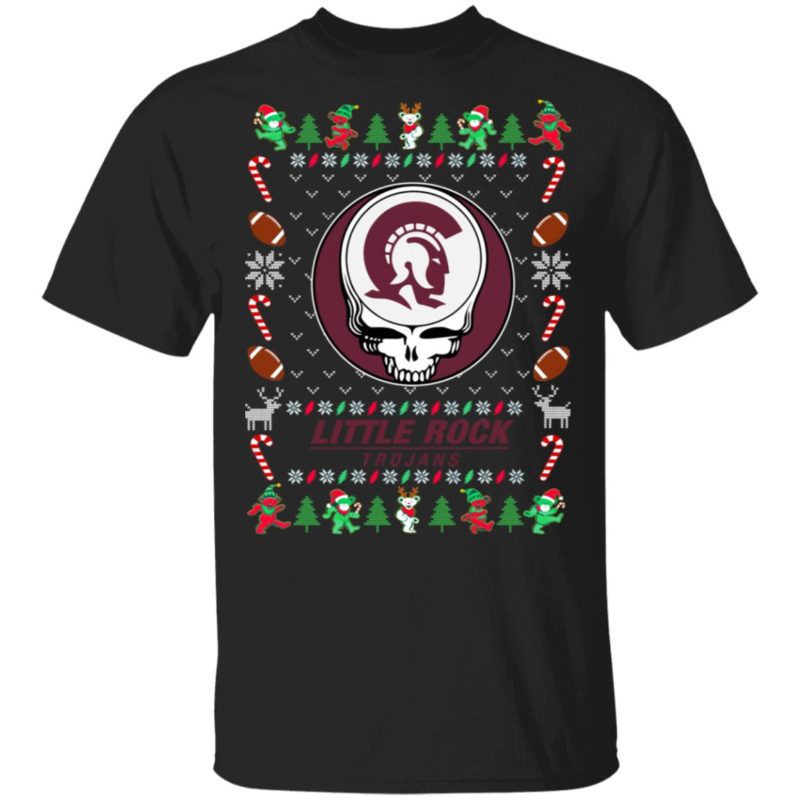 arkansas little rock trojans Gratefull Dead Ugly Christmas Sweater