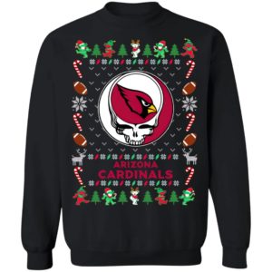 Arizona Cardinals Gratefull Dead Ugly Christmas Sweater