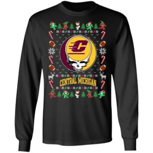 Central Michigan Chippewas Gratefull Dead Ugly Christmas Sweater