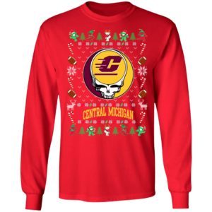 Central Michigan Chippewas Gratefull Dead Ugly Christmas Sweater