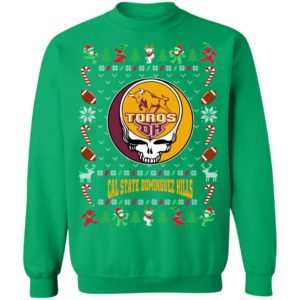 Cal State Dominguez Hills Toros Gratefull Dead Ugly Christmas Sweater