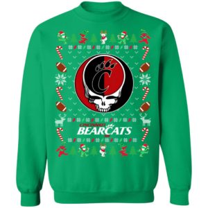Cincinnati Bearcats Gratefull Dead Ugly Christmas Sweater