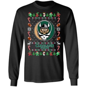Cleveland State Vikings Gratefull Dead Ugly Christmas Sweater