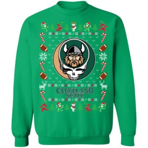 Cleveland State Vikings Gratefull Dead Ugly Christmas Sweater