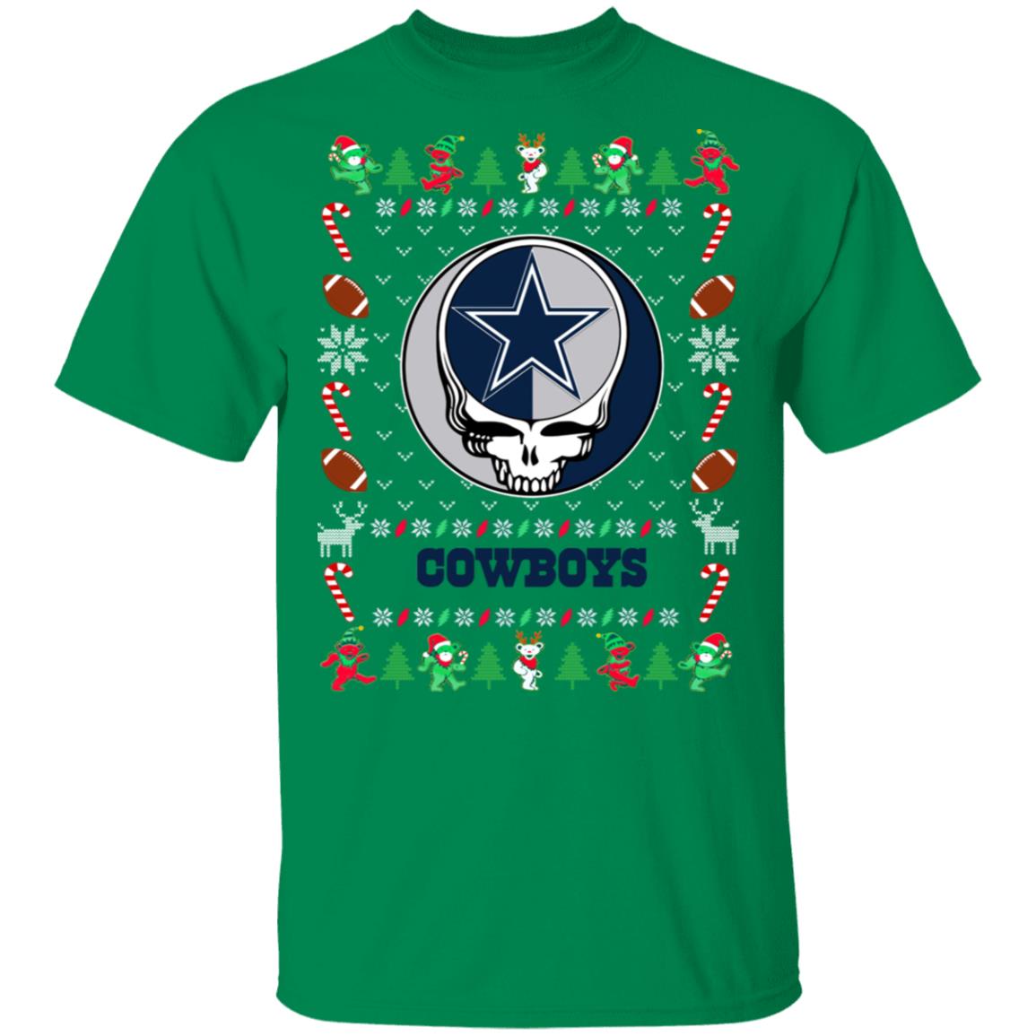 Dallas Cowboys Gratefull Dead Ugly Christmas Sweater Dallas Cowboys Gratefull Dead Ugly Christmas Sweater