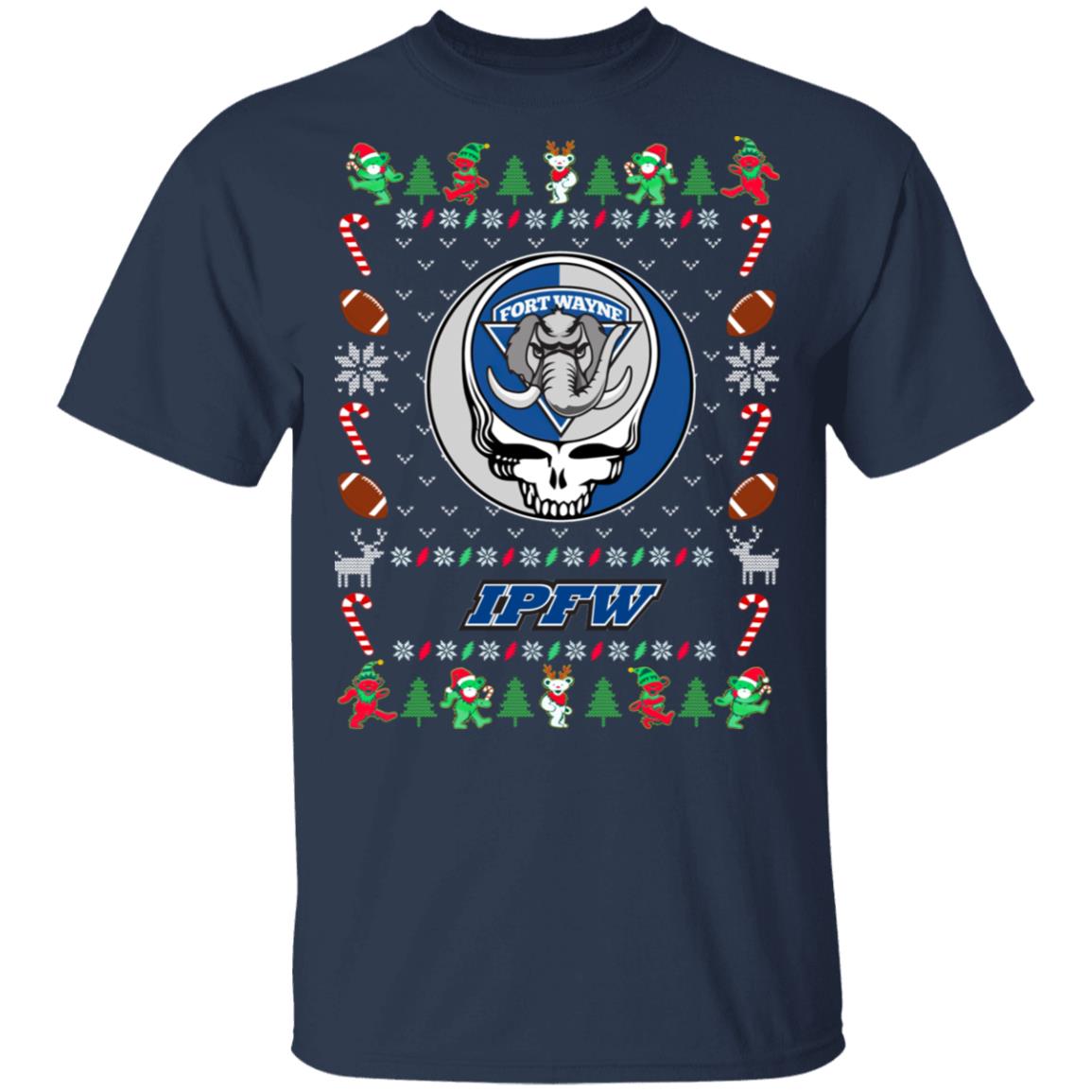 IPFW Mastodons Gratefull Dead Ugly Christmas Sweater IPFW Mastodons Gratefull Dead Ugly Christmas Sweater