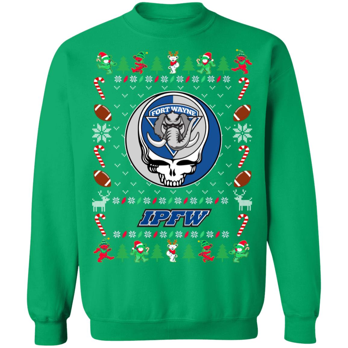 IPFW Mastodons Gratefull Dead Ugly Christmas Sweater IPFW Mastodons Gratefull Dead Ugly Christmas Sweater