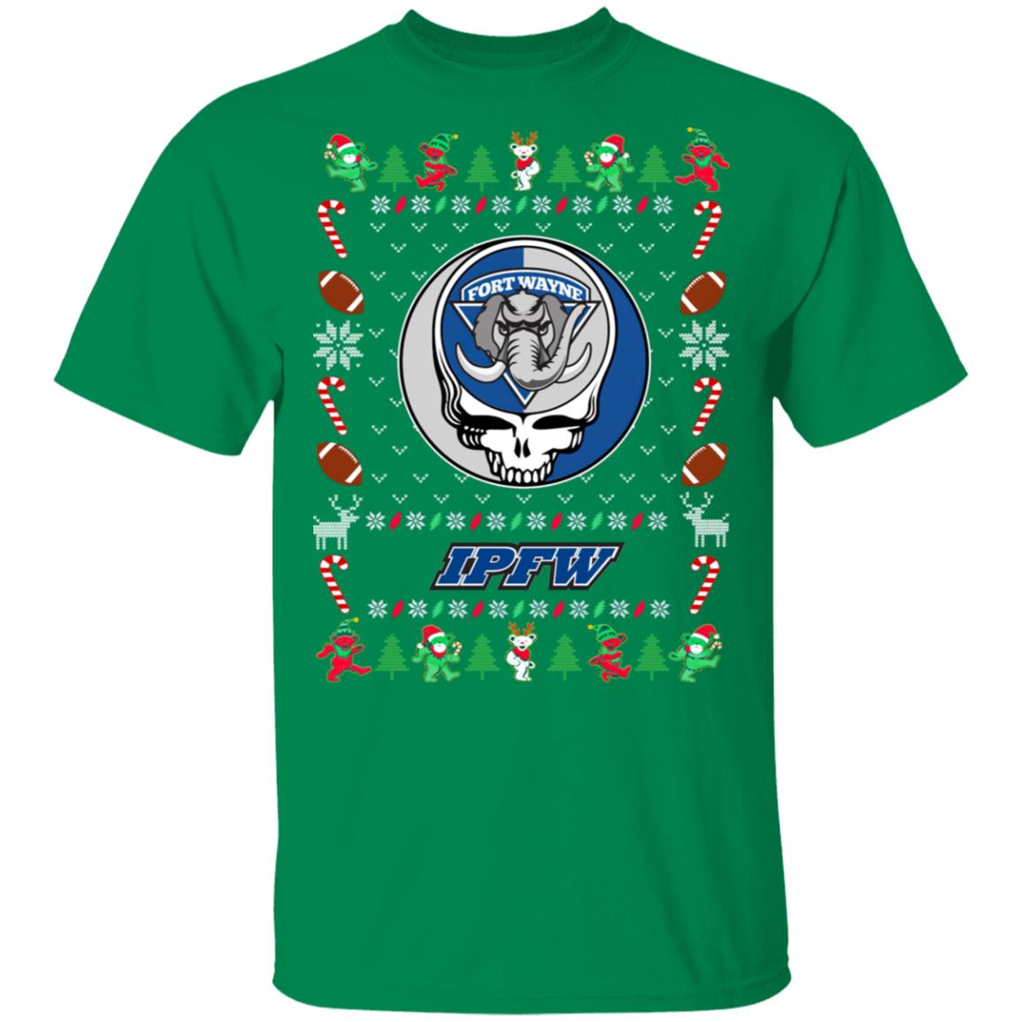 IPFW Mastodons Gratefull Dead Ugly Christmas Sweater IPFW Mastodons Gratefull Dead Ugly Christmas Sweater
