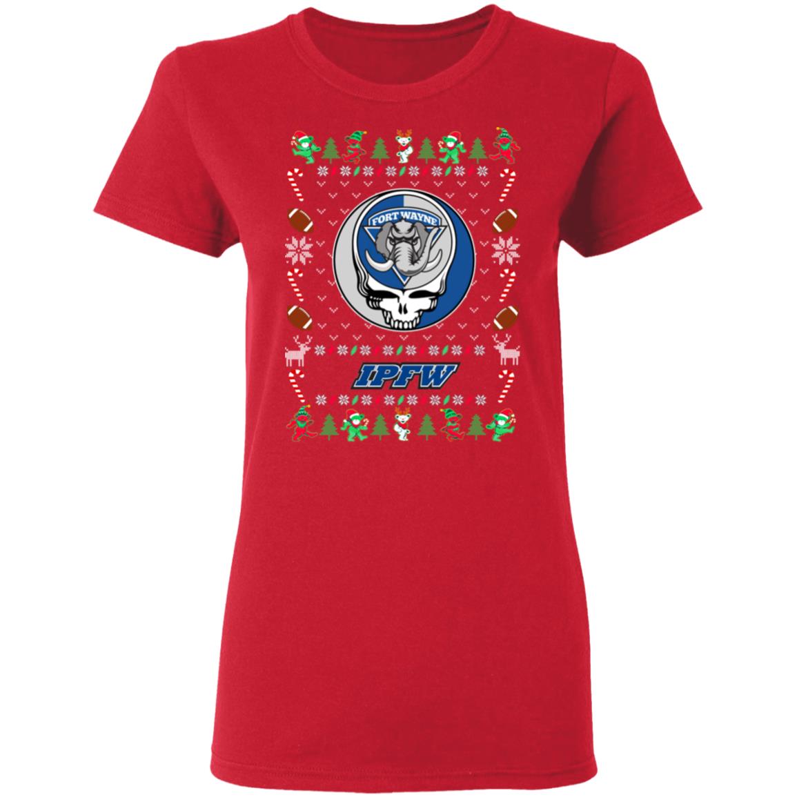 IPFW Mastodons Gratefull Dead Ugly Christmas Sweater IPFW Mastodons Gratefull Dead Ugly Christmas Sweater