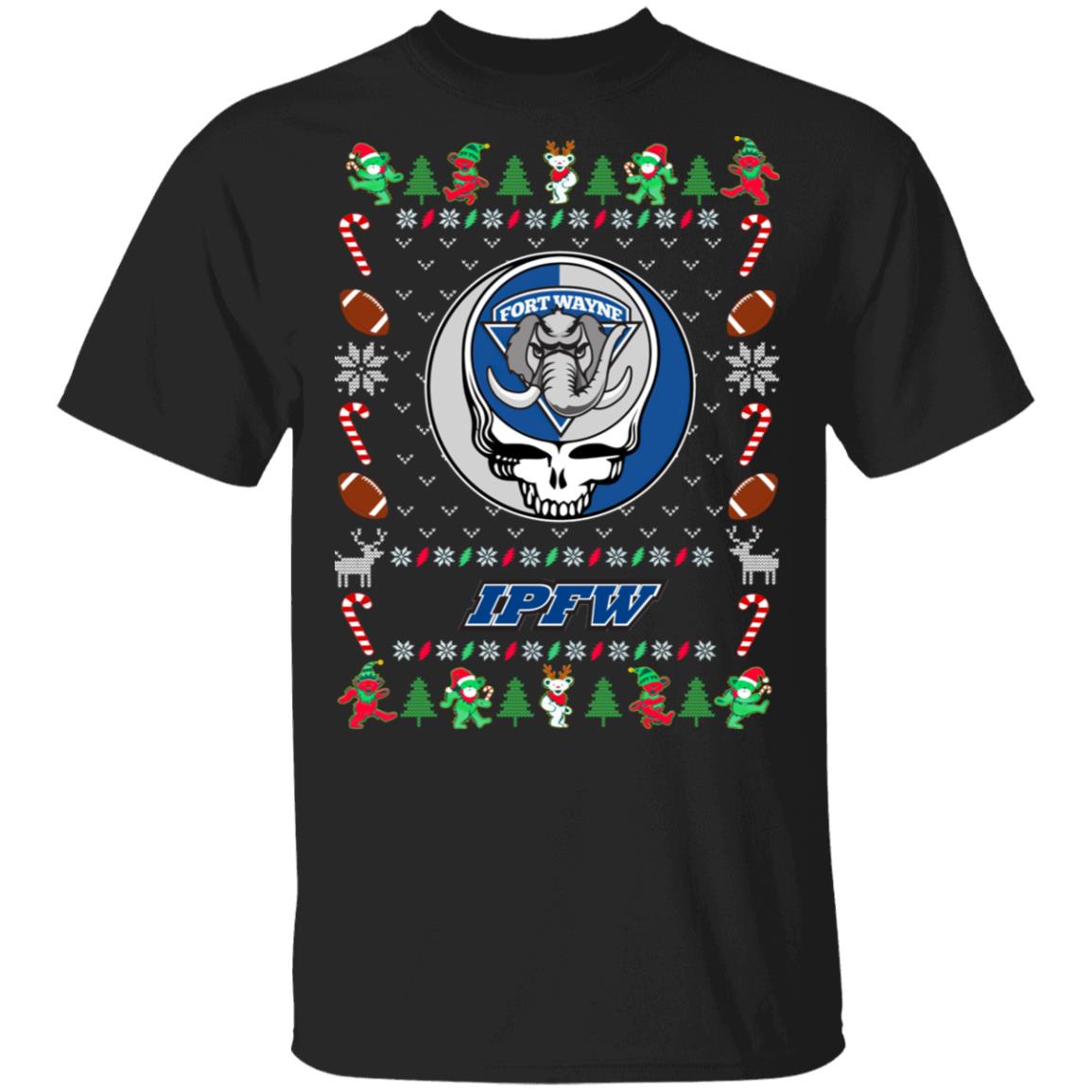 IPFW Mastodons Gratefull Dead Ugly Christmas Sweater IPFW Mastodons Gratefull Dead Ugly Christmas Sweater
