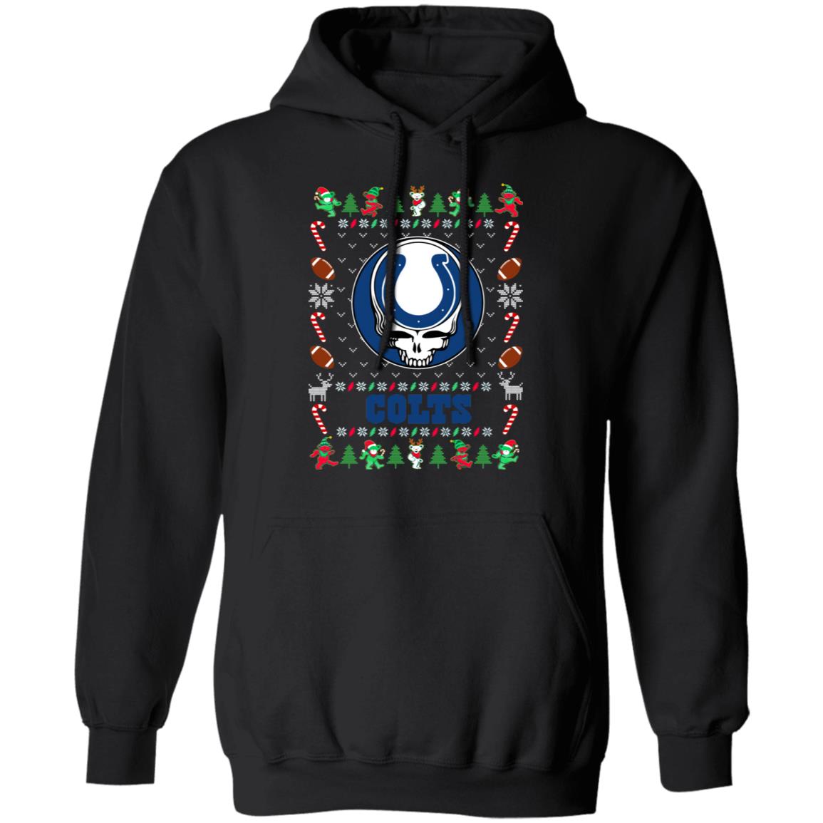 Indianapolis Colts Gratefull Dead Ugly Christmas Sweater Indianapolis Colts Gratefull Dead Ugly Christmas Sweater