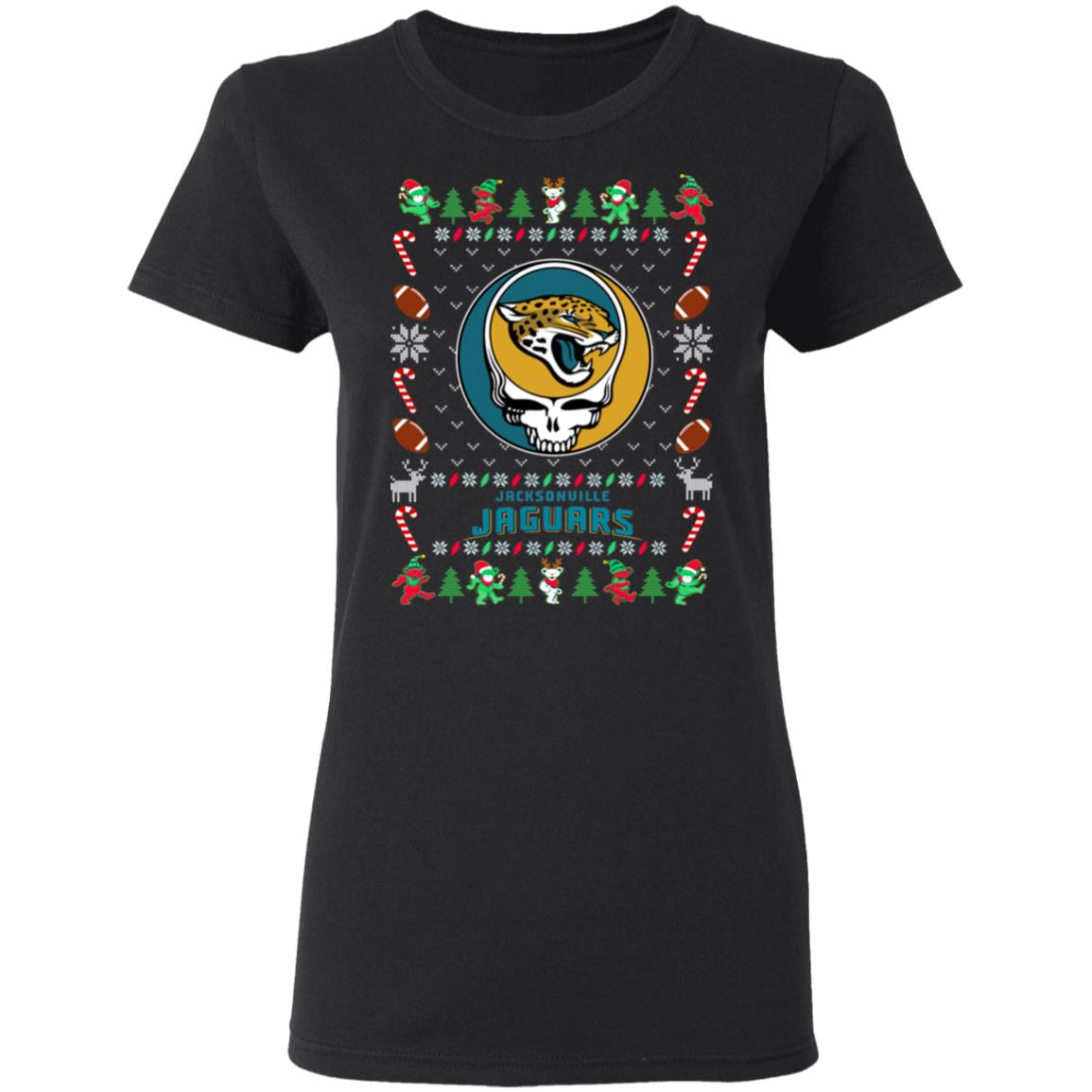 Jacksonville Jaguars Gratefull Dead Ugly Christmas Sweater Jacksonville Jaguars Gratefull Dead Ugly Christmas Sweater