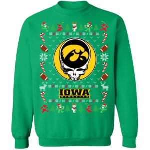 Iowa Hawkeyes Gratefull Dead Ugly Christmas Sweater